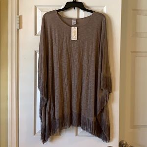 l*space fringe tunic top cover up